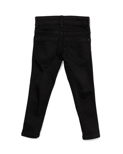 kinder jeans skinny fit zwart 104 - 30874860 - HEMA