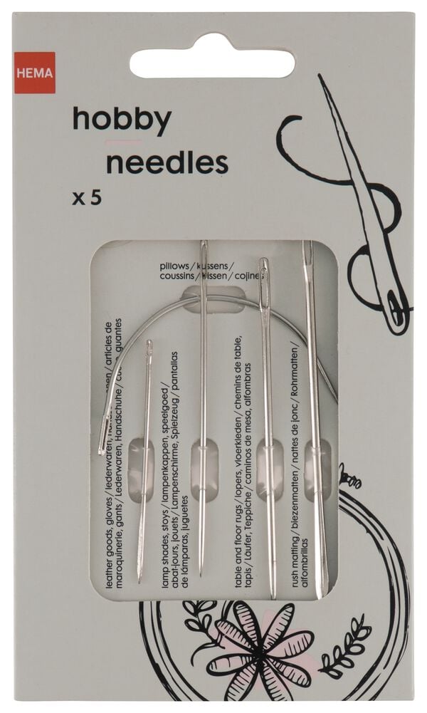 5er-Pack Hobbynadeln - 1476100 - HEMA