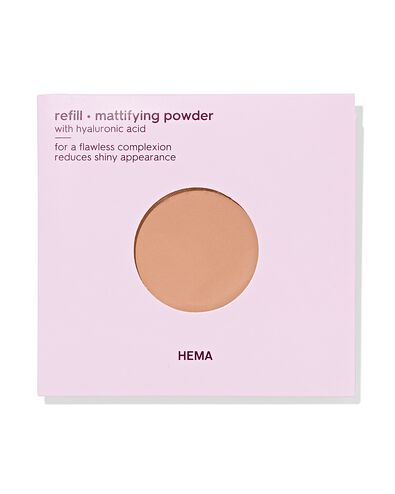 recharge poudre matifiante 20 warm honey - 11290413 - HEMA