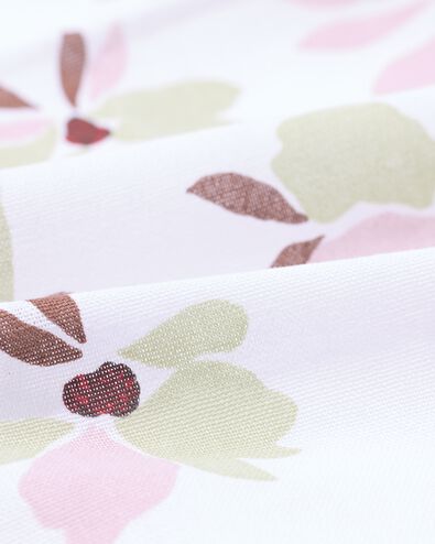 Tischdecke 140 x 240 cm Baumwolle, Blumen, rosa-gr&uuml;n - 5300151 - HEMA