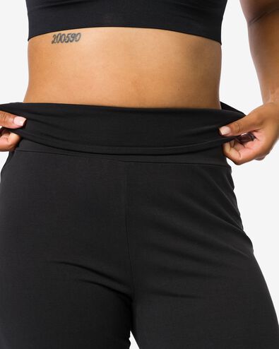 dames yogabroek zwart zwart - 1000030597 - HEMA