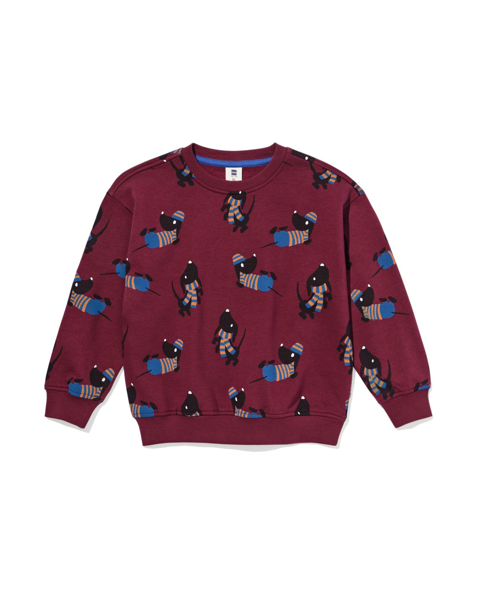 Takkie Kindersweater bordeauxrot bordeauxrot - 30705301BURGUNDYRED - HEMA