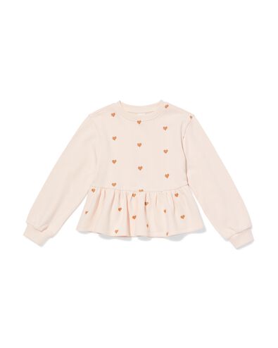 Kinderpullover aus Sweatstoff, Herzen ecru ecru - 30842909ECRU - HEMA