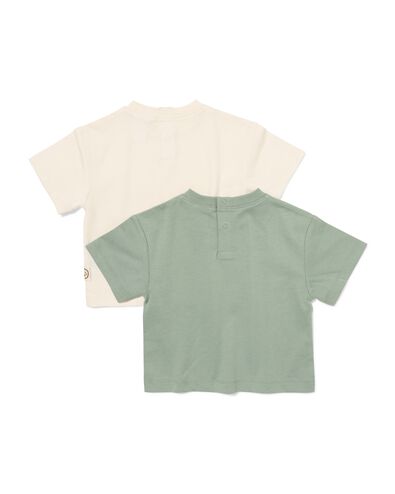 baby T-shirts jersey - 2 stuks ecru ecru - 33187870ECRU - HEMA