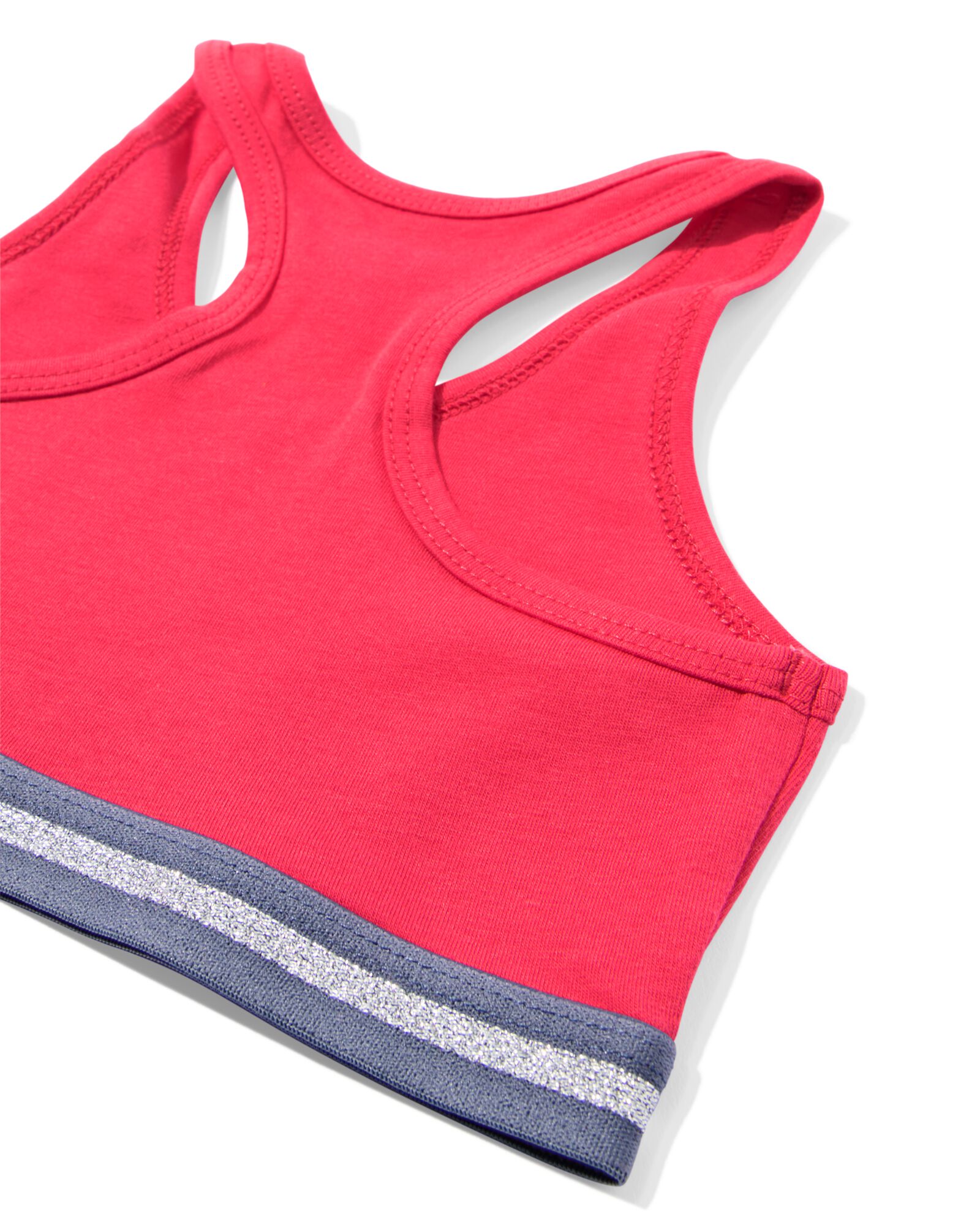 kinder crop top bloem - 2 stuks roze - 19380270PINK - HEMA