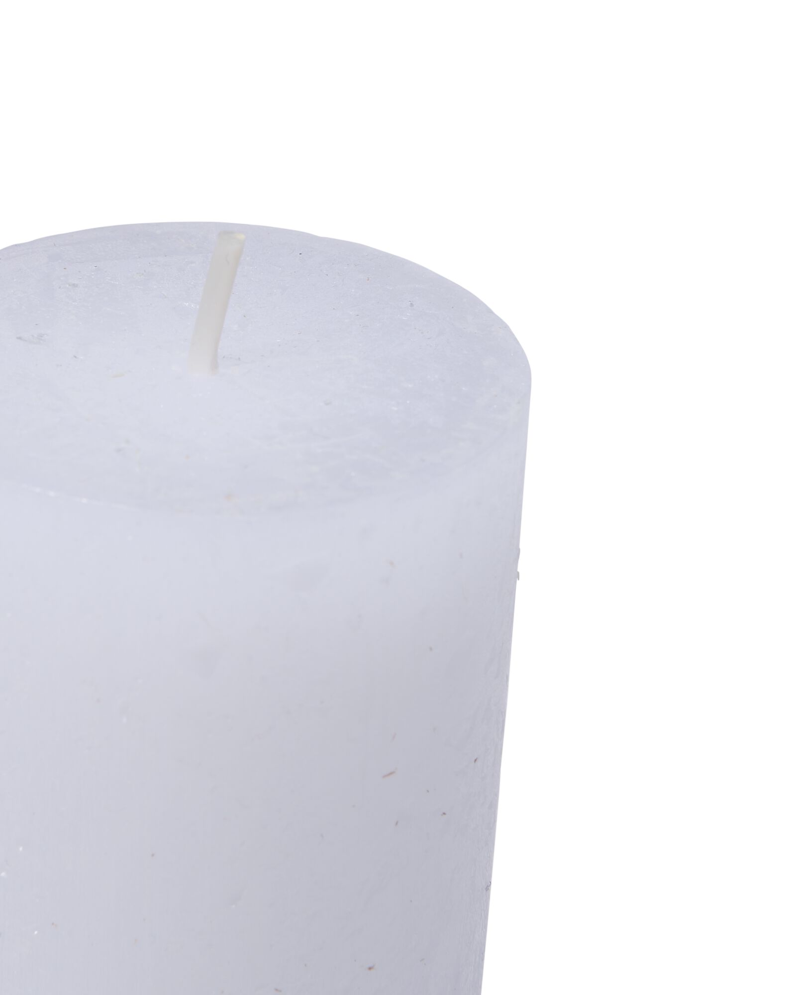 bougie rustique &Oslash;5x11cm blanc blanc 5 x 11 - 13503409 - HEMA
