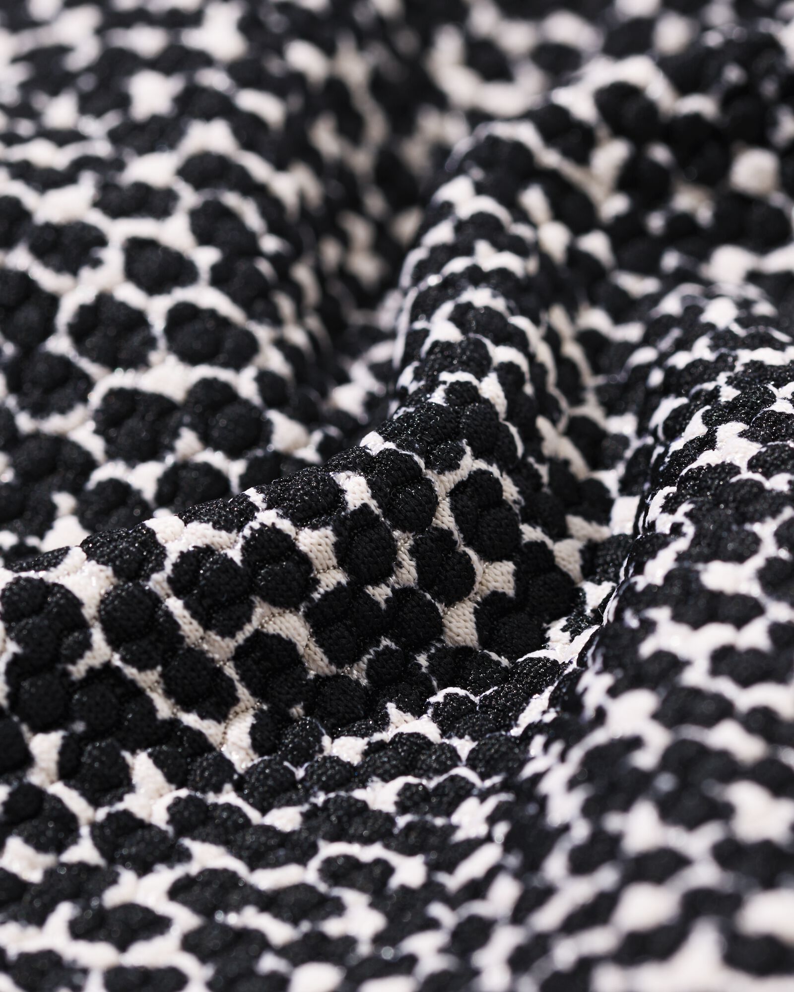 Damen-Bikinihose Mila mit Struktur schwarz/wei&szlig; schwarz/wei&szlig; - 22360590BLACKWHITE - HEMA