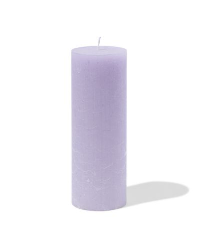 rustieke kaarsen lila lila - 1000029578 - HEMA