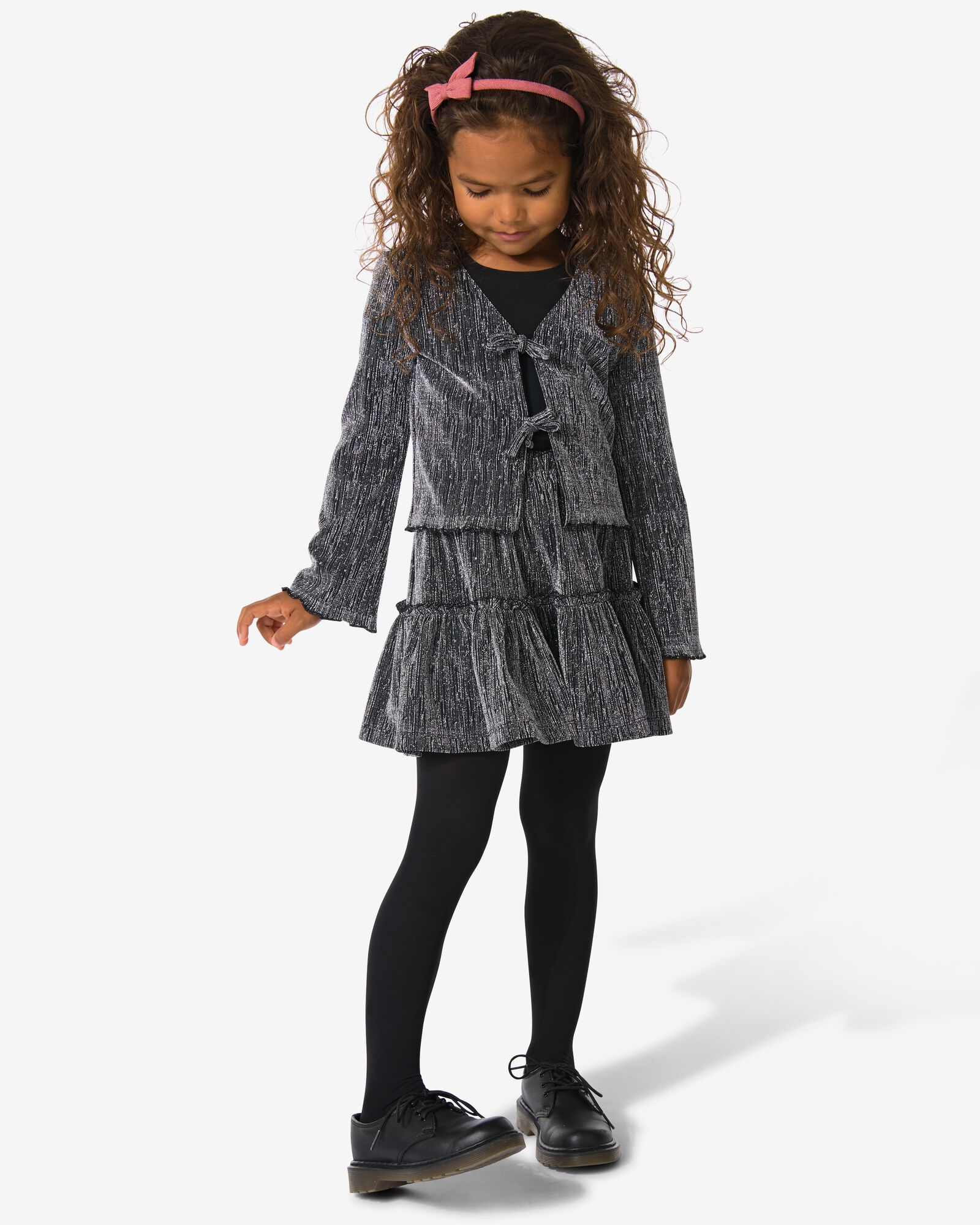 kinderrok glitter zwart - 30835454BLACK - HEMA