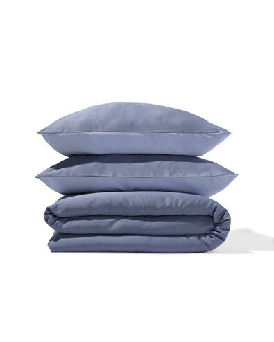 Bettbezug 200 &times; 200/220 cm, Hotel, Baumwollsatin, blau - 5750159 - HEMA