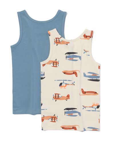 d&eacute;bardeurs coton extensible enfant avion - lot de 2 blanc cass&eacute; blanc cass&eacute; - 19230060OFFWHITE - HEMA