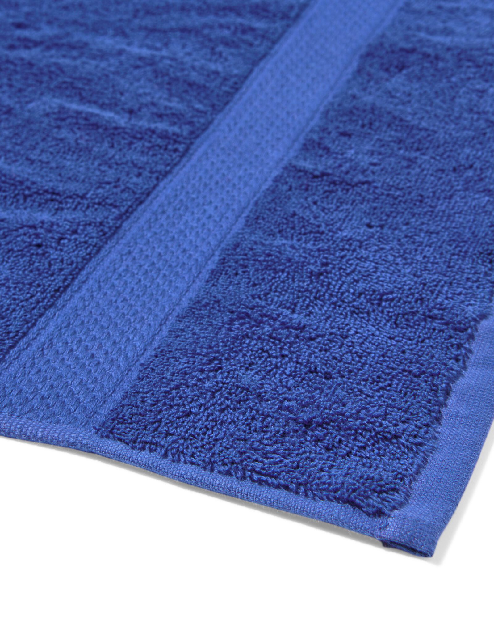 serviettes de bain - qualité épaisse bleu cobalt serviette 100 x 150 - 5282867 - HEMA