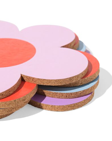 sous-verres li&egrave;ge fleur - lot de 4 - 61130113 - HEMA