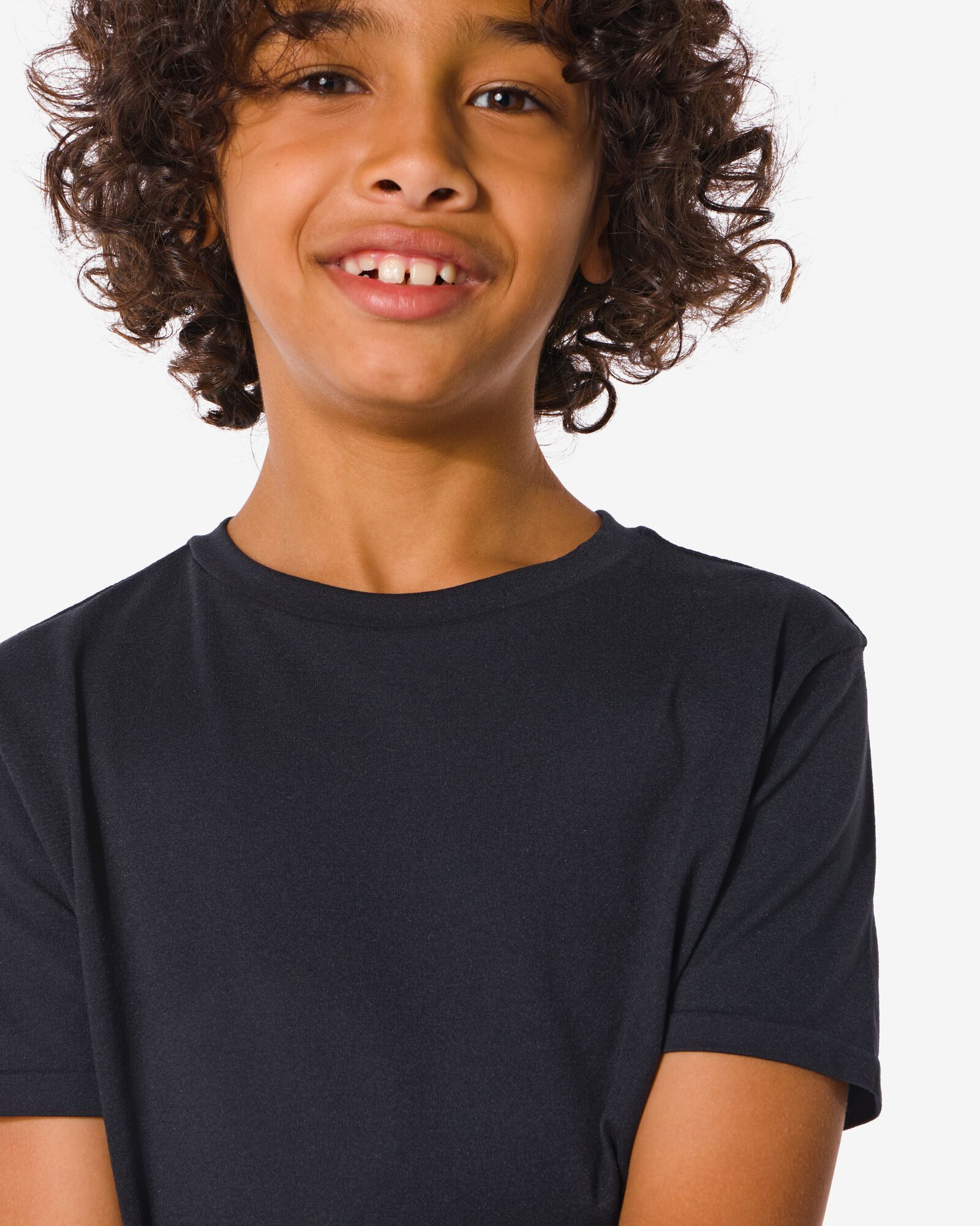 t-shirt de sport enfant sans coutures noir noir - 36090248BLACK - HEMA