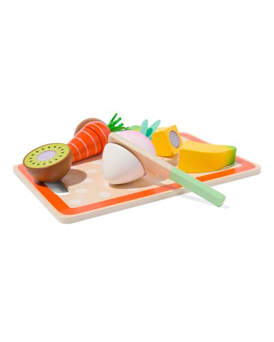 ensemble en bois fruits et l&eacute;gumes 6 pi&egrave;ces - 15140137 - HEMA