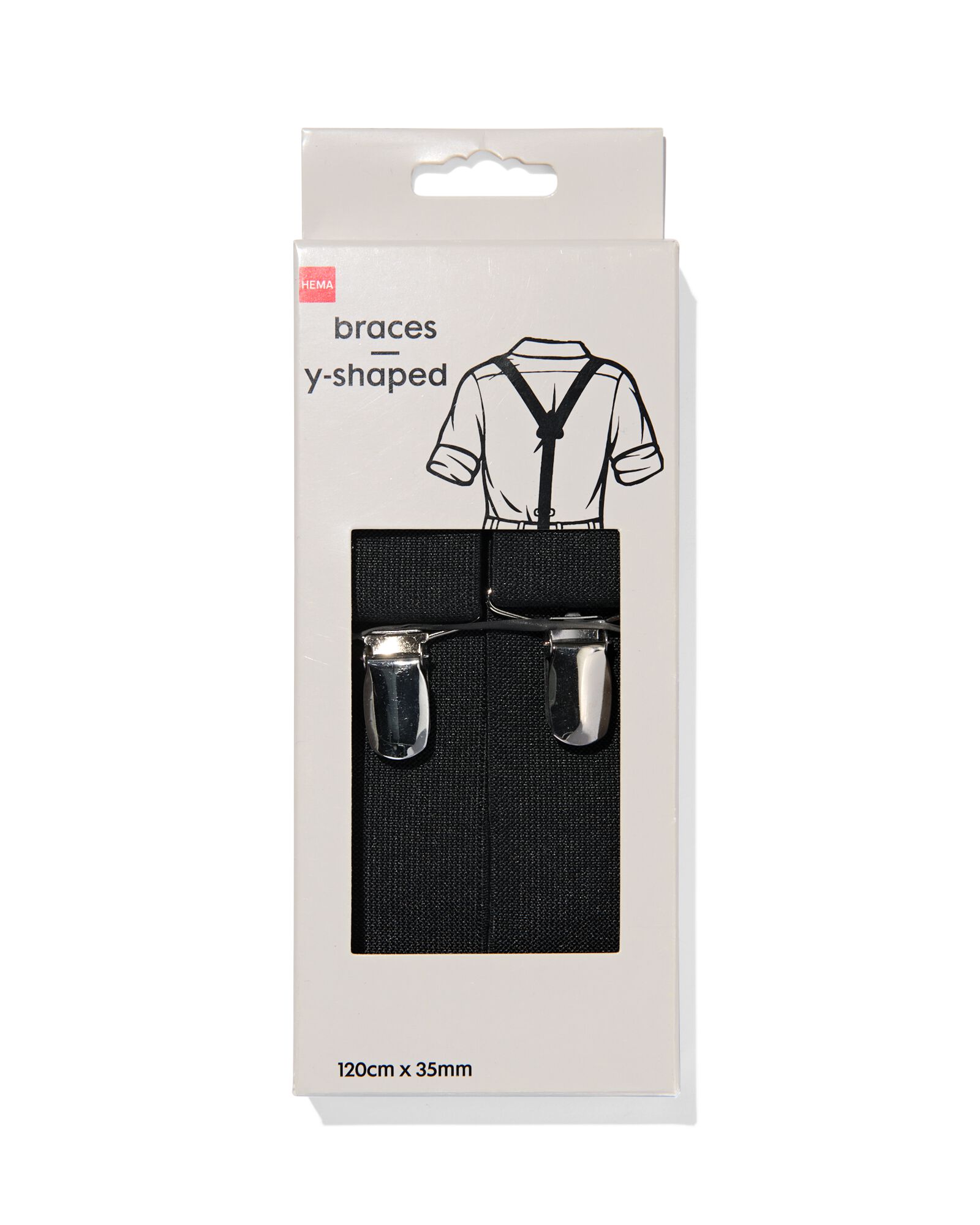 3-punts Y-bretel 110x3.5 zwart - 1423213 - HEMA