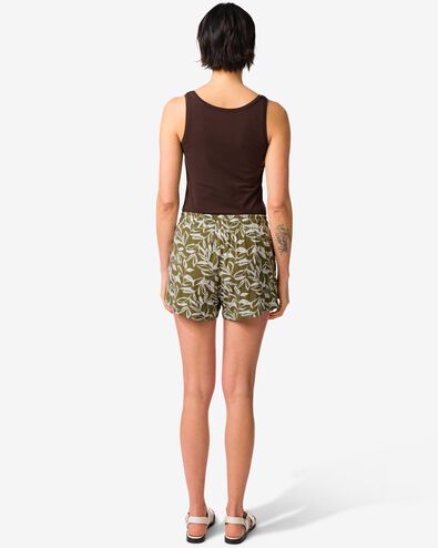 damesshort Fay relaxed fit bladeren groen groen - 36304280GREEN - HEMA