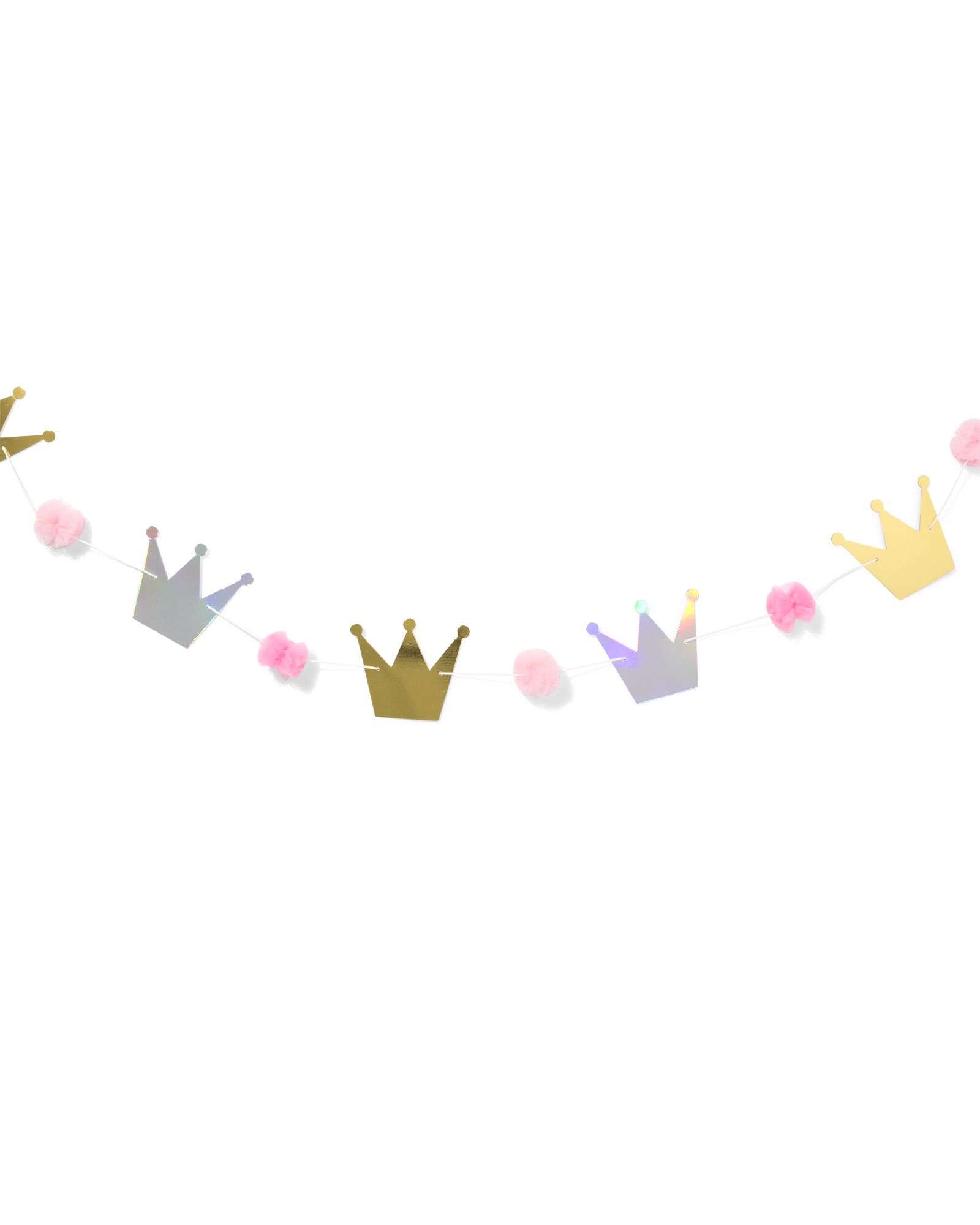 guirlande 2,5m papier couronne - 2 pi&egrave;ces - 14250433 - HEMA