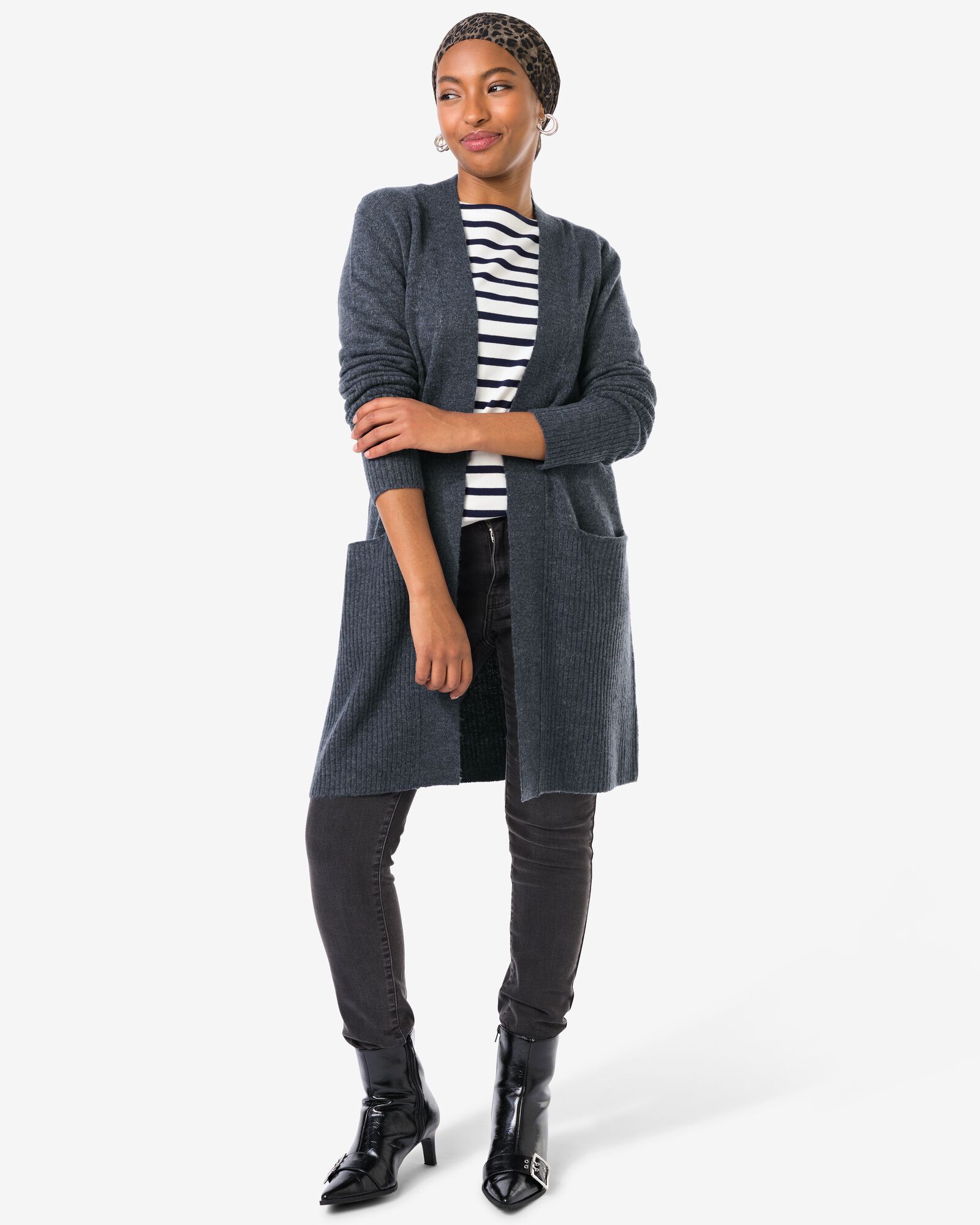 Damen-Strickjacke Lana  blau - 36302620BLUE - HEMA