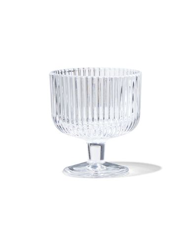 verre ap&eacute;ritif Bergen rayure relief 70ml - 9401079 - HEMA