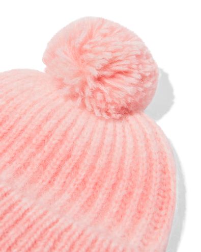 bonnet enfant pompon rose rose - 16700255PINK - HEMA