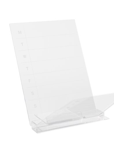 agenda hebdomadaire transparent - 14590645 - HEMA