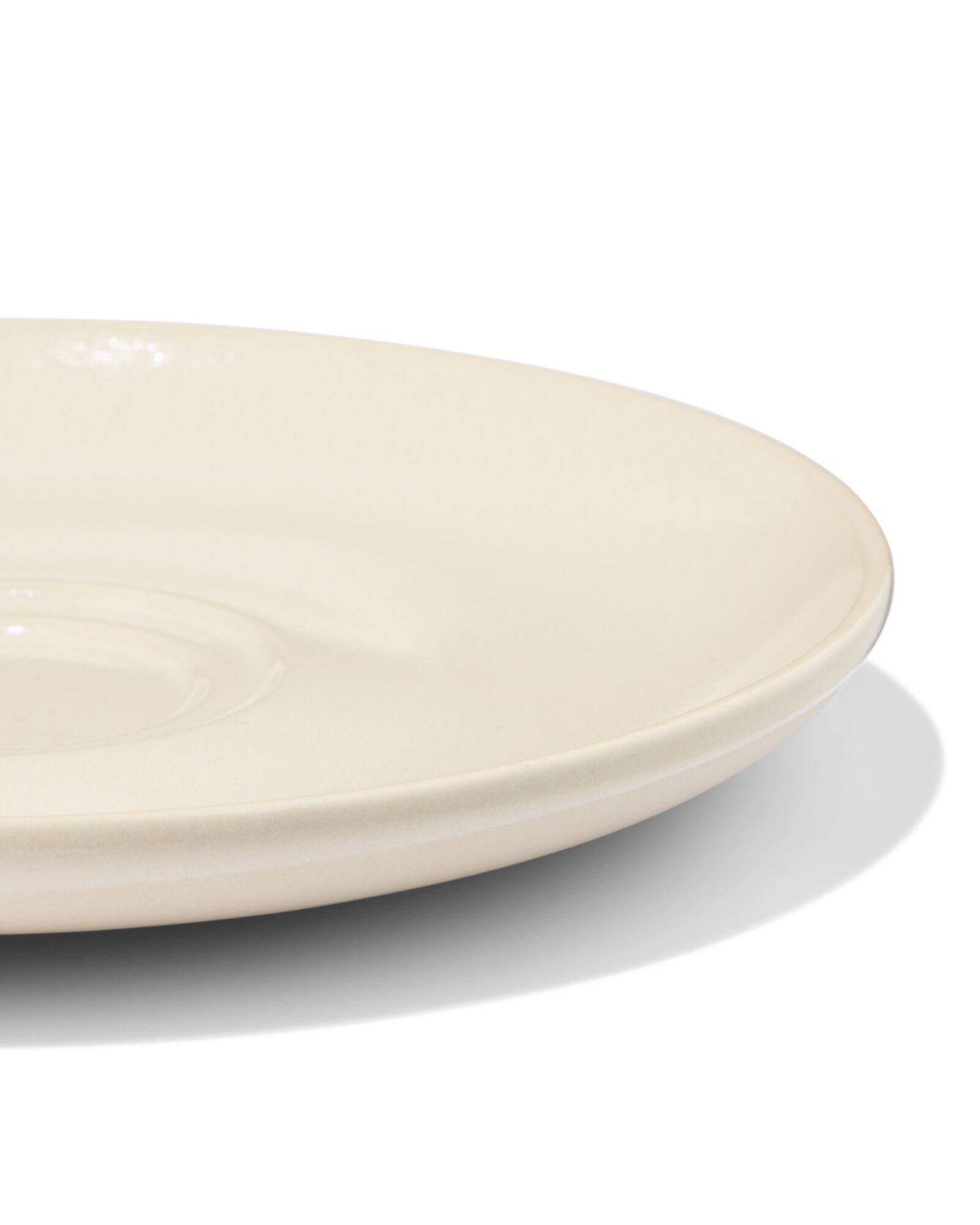 soucoupe ⌀14,1cm PUUR &eacute;mail r&eacute;actif blanc cass&eacute; - 80660320 - HEMA