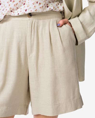 short femme Selma en lin sable sable - 36200340SAND - HEMA