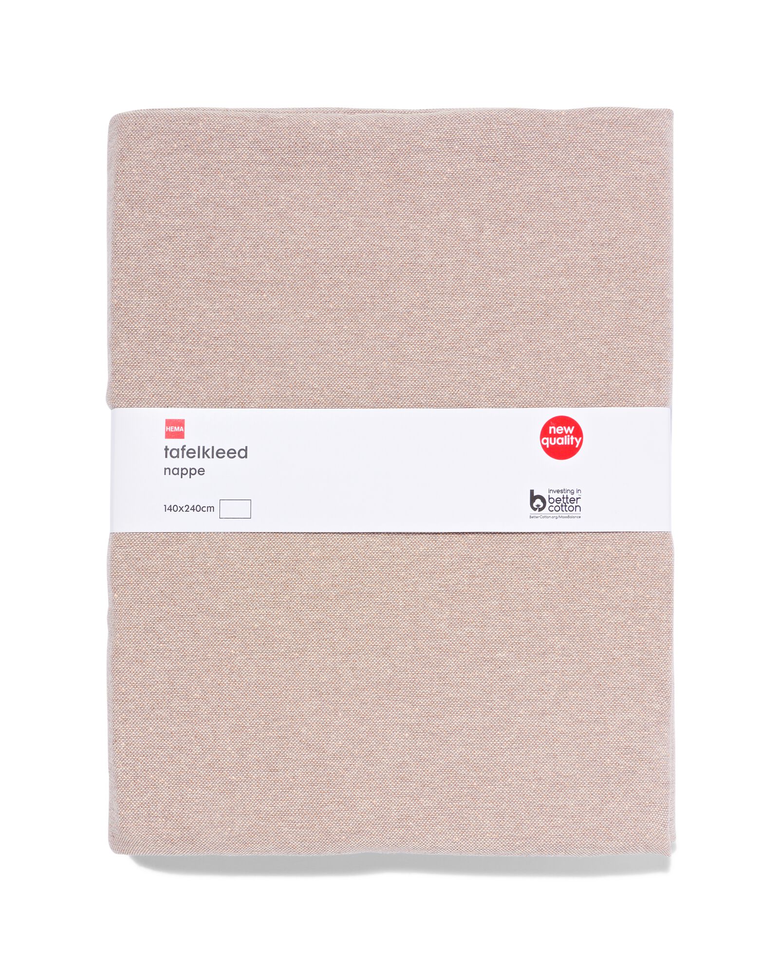 nappe coton Chambray beige/or 140x240 - 5300299 - HEMA