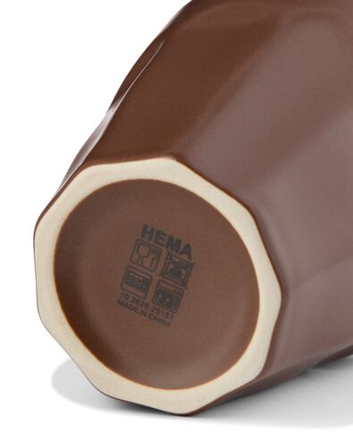 mug &agrave; espresso 90 ml fa&iuml;ence Mirabeau brun fonc&eacute; mat - 80660328 - HEMA