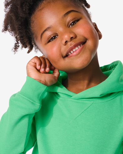 Kinder-Sweatshirt mit Kapuze grün 158/164 - 30777842 - HEMA