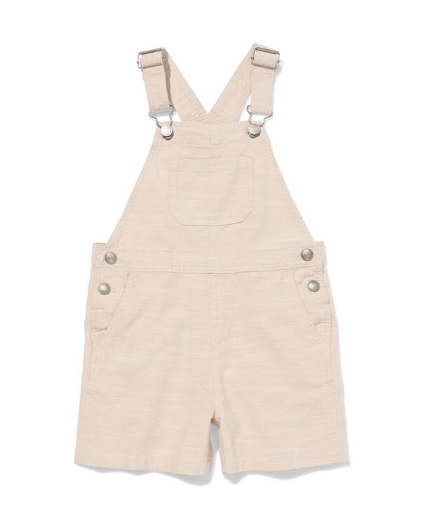 kinderjumpsuit denim beige beige - 30715504BEIGE - HEMA