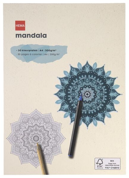 Mandala-Malbuch, DIN A4 - 60720068 - HEMA