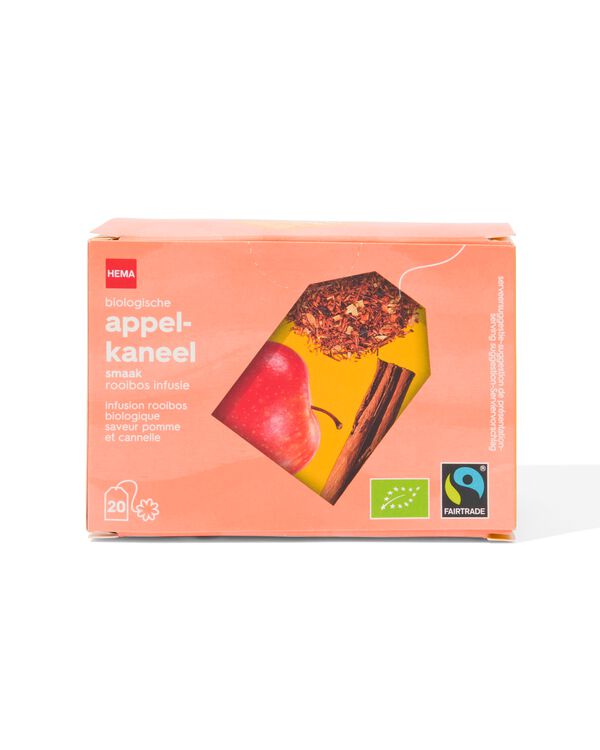 20 sachets d&rsquo;infusion biologique rooibos pomme cannelle - 17190305 - HEMA
