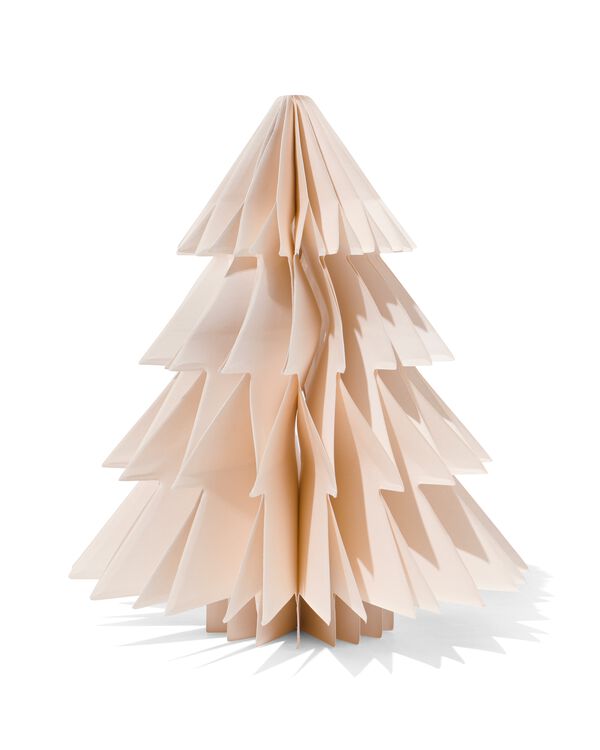Papier-Weihnachtsbaum, weiß, 22.5 x 19 cm - 25180062 - HEMA