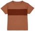t-shirt bébé blocs de couleur marron - 1000027755 - HEMA