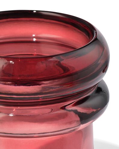 bougeoir verre bordeaux - 13324103 - HEMA