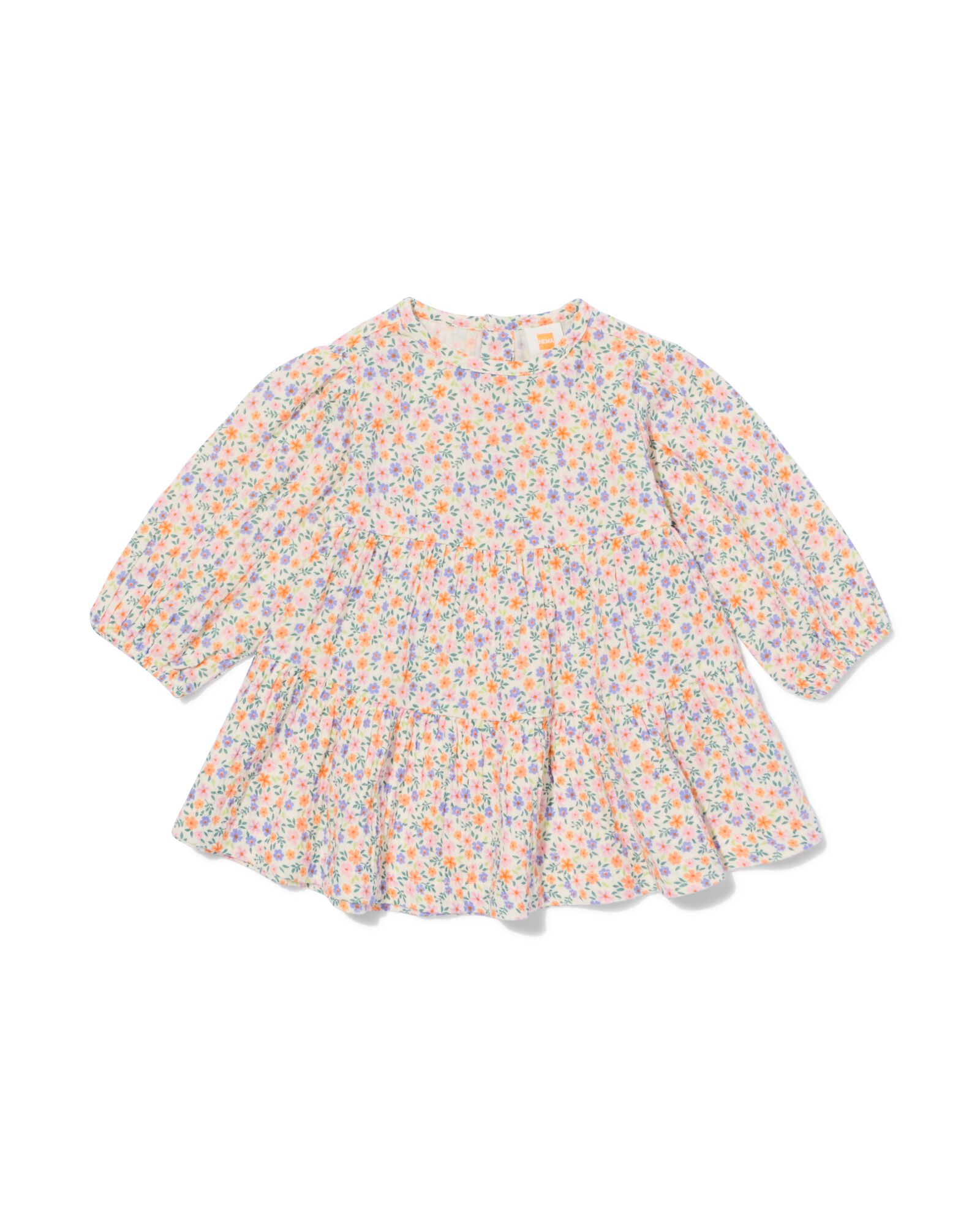 robe bébé mousseline fleurs blanc cassé - 33077860OFFWHITE - HEMA