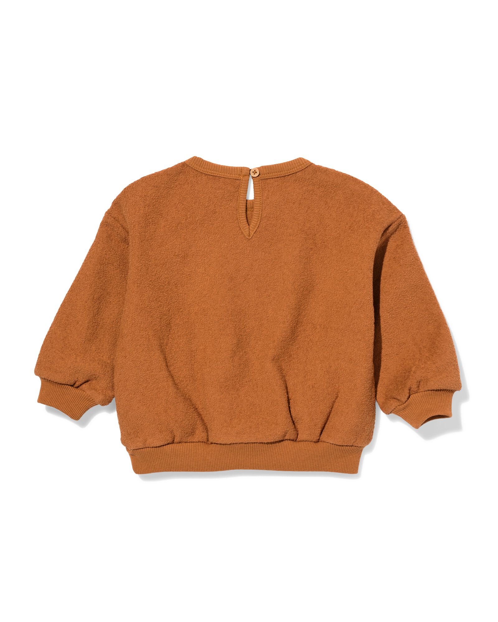 babysweater hartjes bruin - 33038670BROWN - HEMA