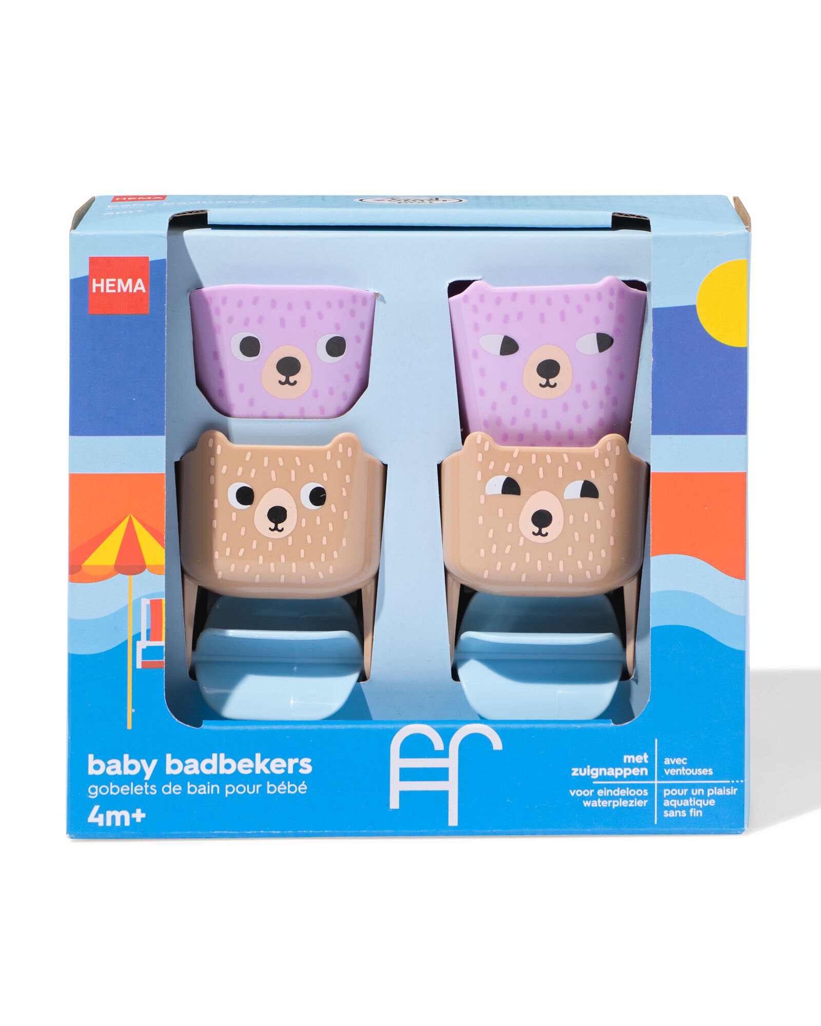 gobelets &agrave; eau b&eacute;b&eacute; - 4 pi&egrave;ces - 15800118 - HEMA