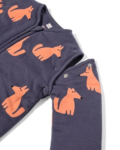 slaapzak met afneembare mouwen katoen 3.0tog honden antraciet antraciet - 33365850ANTHRACITE - HEMA