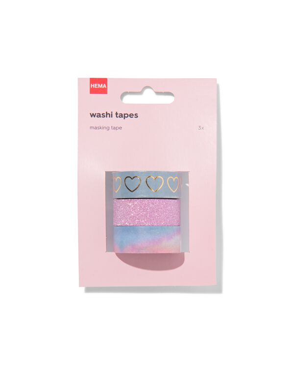 3 washi tapes &agrave; paillettes - 14190071 - HEMA