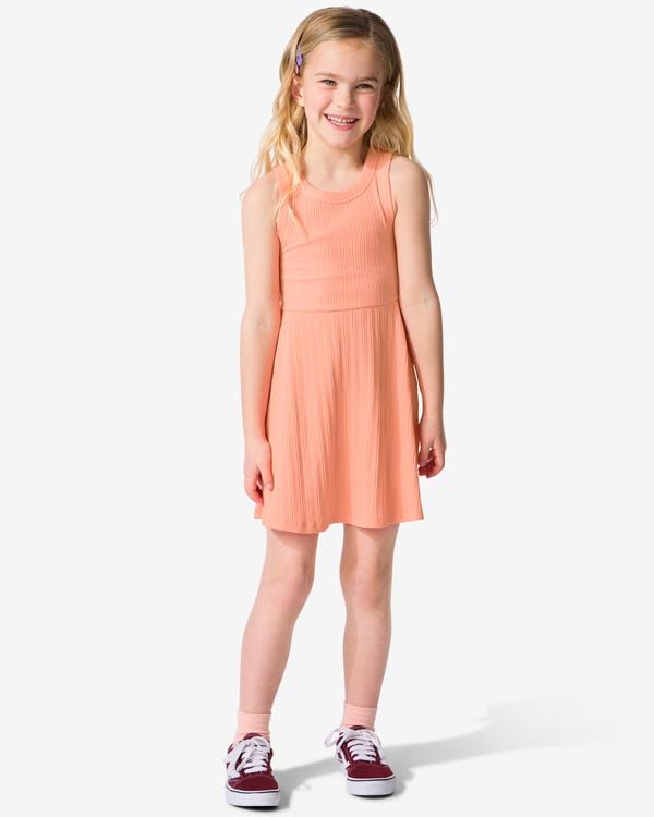 robe enfant trap&egrave;ze c&ocirc;tel&eacute;e corail corail - 30849119CORAL - HEMA