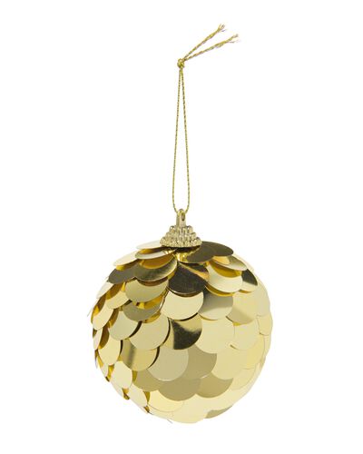 Pailletten-Weihnachtskugel Gold - 25110062 - HEMA