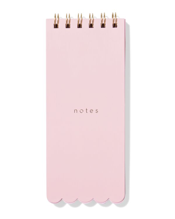 Notizbuch 20,6 x 8,5 cm in Rosa - 14100229 - HEMA