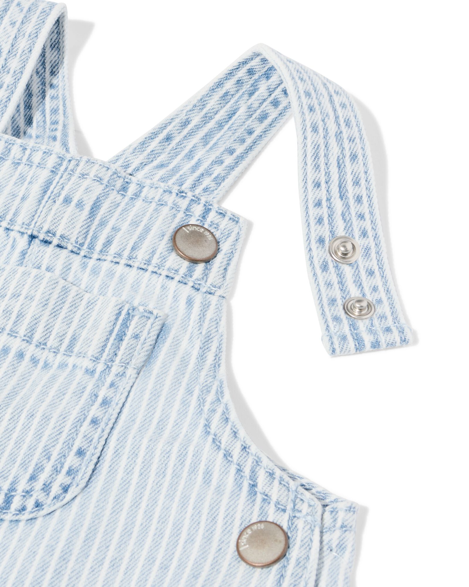 babytuinbroek strepen  denim denim - 33163070DENIM - HEMA