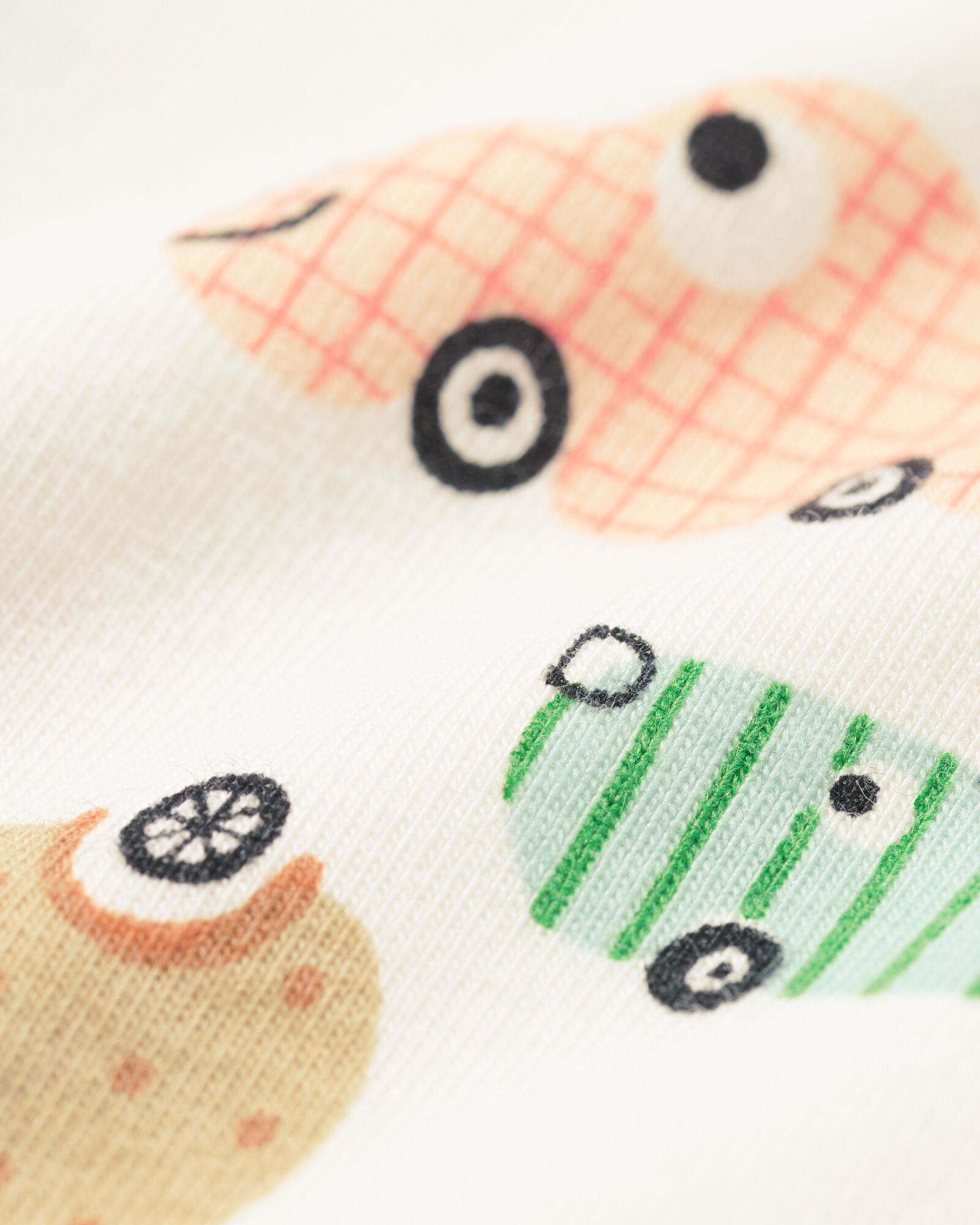 body coton bio extensible gaufr&eacute; avec voitures blanc cass&eacute; - 33311530OFFWHITE - HEMA