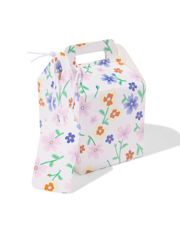 cadeaudoosjes vouwbaar S bloem - 6 stuks - 14710305 - HEMA