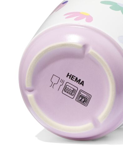 mug 280ml fa&iuml;ence fleur - 61110059 - HEMA