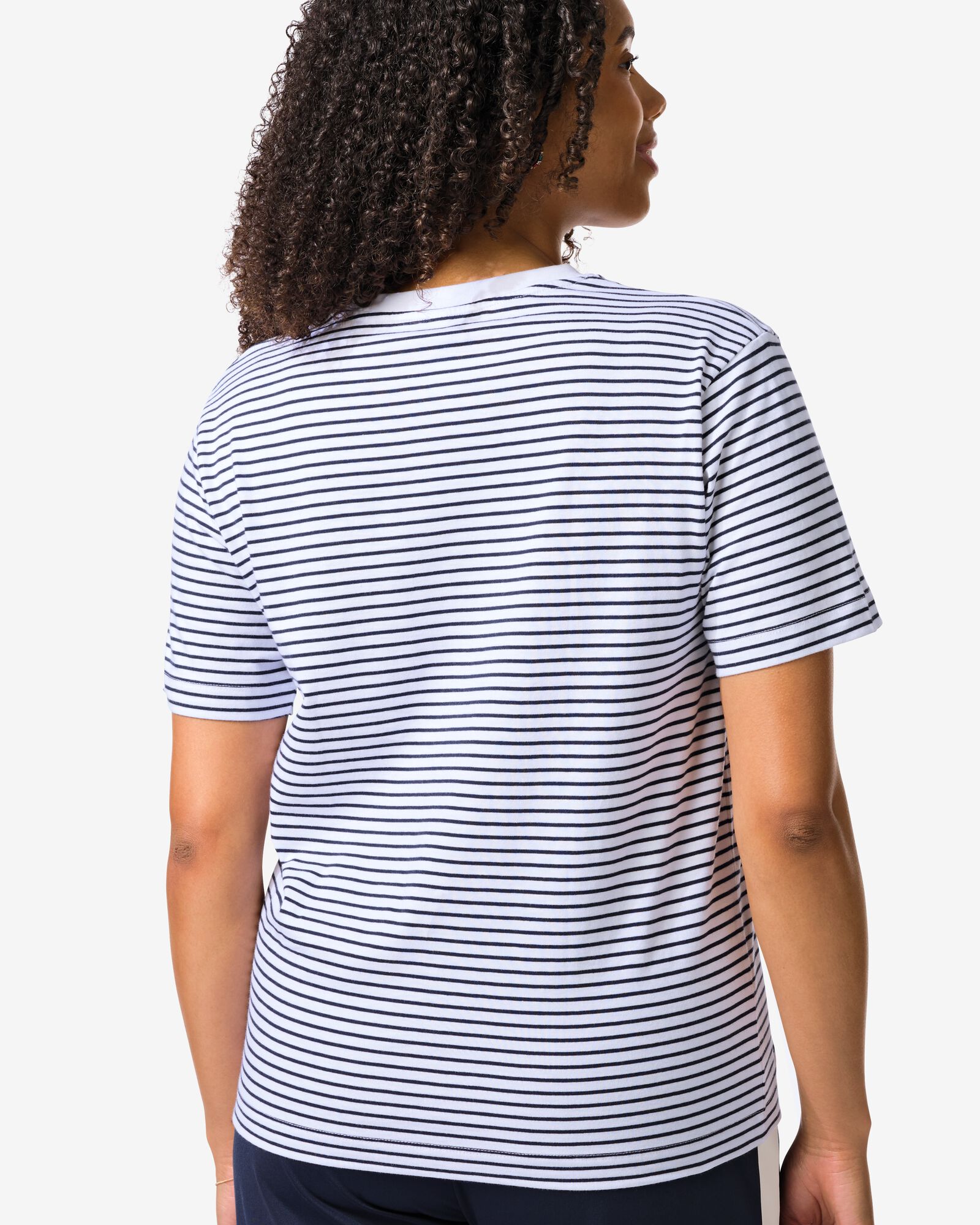 t-shirt femme Miffy jersey rayures bleu bleu - 36208440BLUE - HEMA